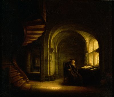 Philosophe avec un livre ouvert, 1625-7 - Salomon Koninck